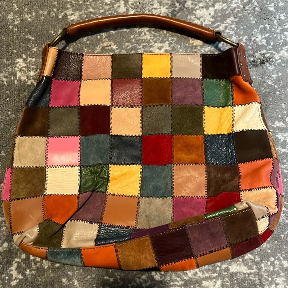 Lucky Brand Multi Color Patchwork Bag